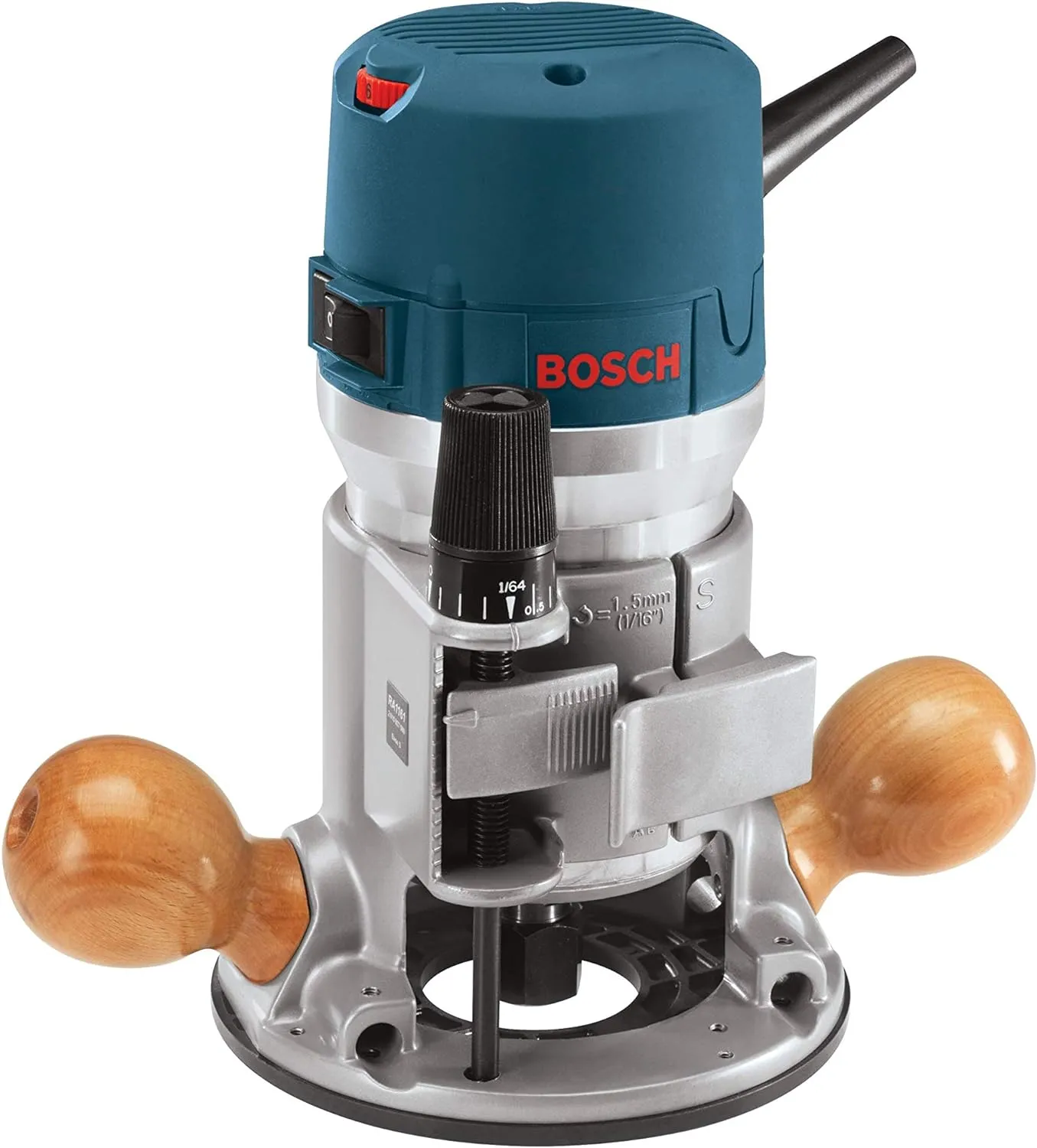 BOSCH 1617EVSPK Wood 12 Amp Router Tool Combo Kit - 2.25 Horsepower Plunge Router & Fixed Base with a Variable Speed - Image 7