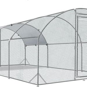 Betterhood Metal Chicken Coop With Cover, 9 ft W x 19 ft L x 6.5 ft H