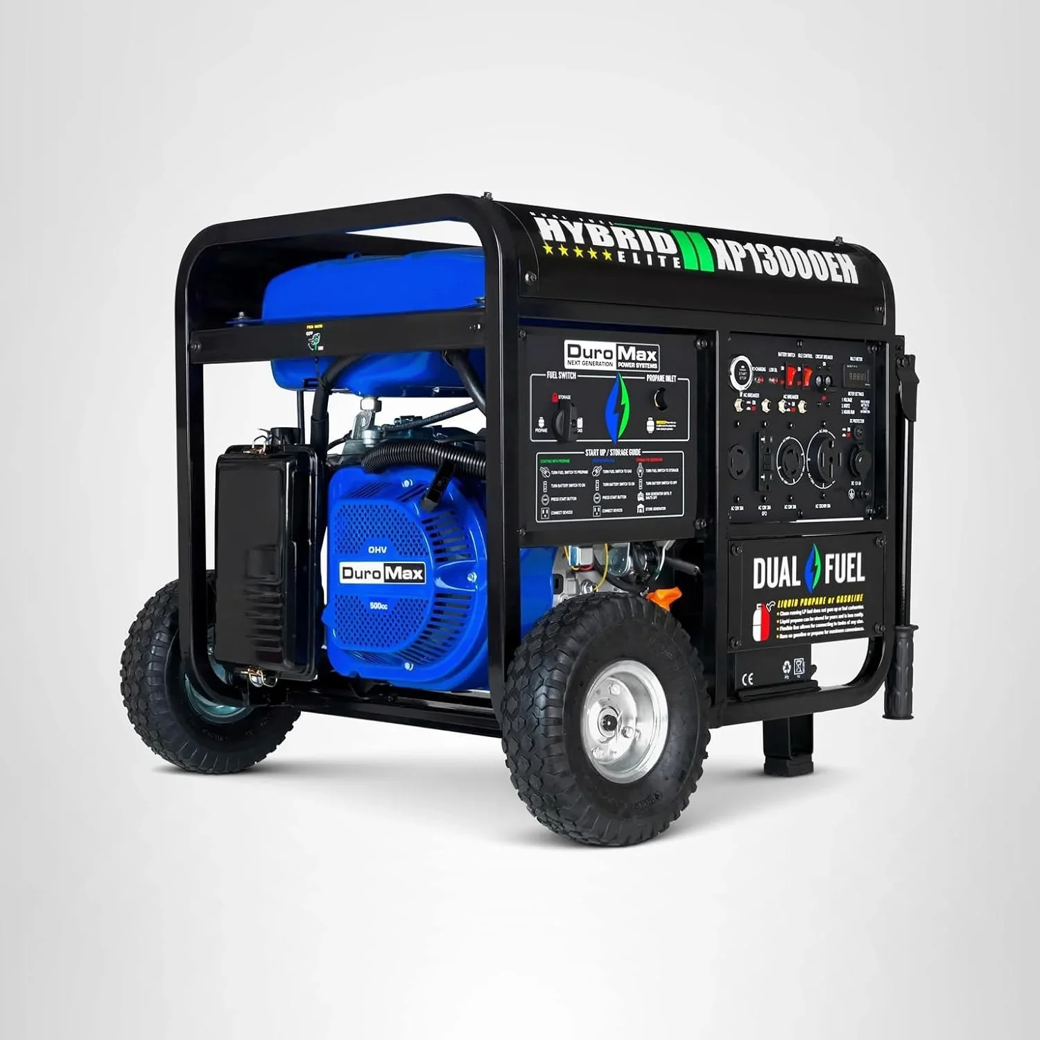 DuroMax XP13000EH 13,000-Watt Dual Fuel Portable Generator Gas & Propane Electric Start - Image 5