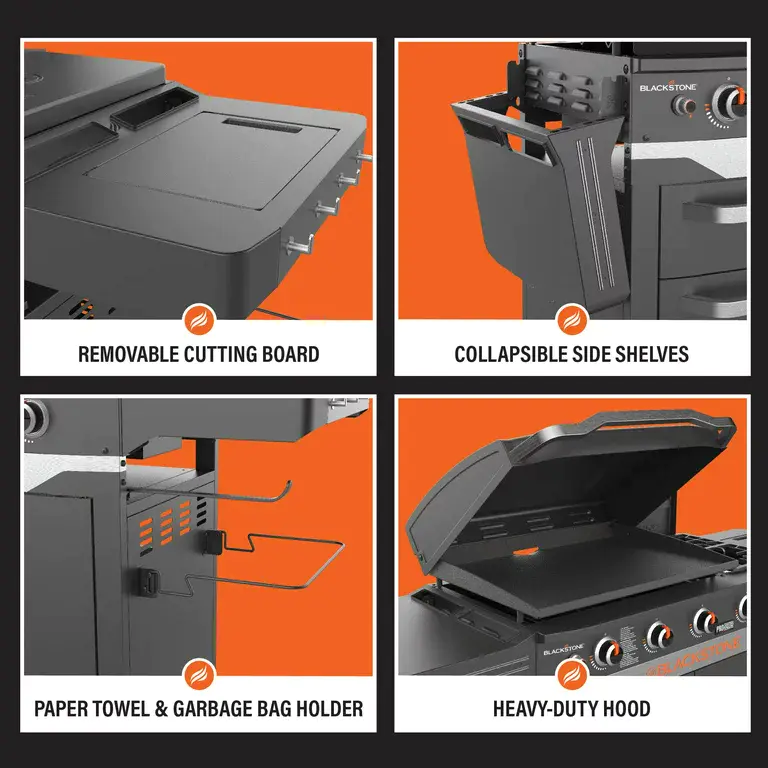Blackstone ProSeries 5 Burner 28" Propane Griddle with Range Top - Image 12