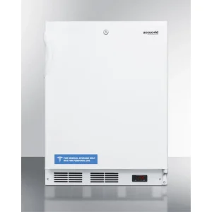 ADA Compliant Undercounter Medical All-Freezer, -25 C Operation, White, Front Lock, 32 Inch Height