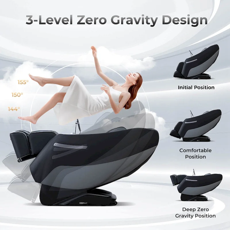 Costway Zero Gravity SL Track Full Body Massage Chair With Waist Heating - Image 8