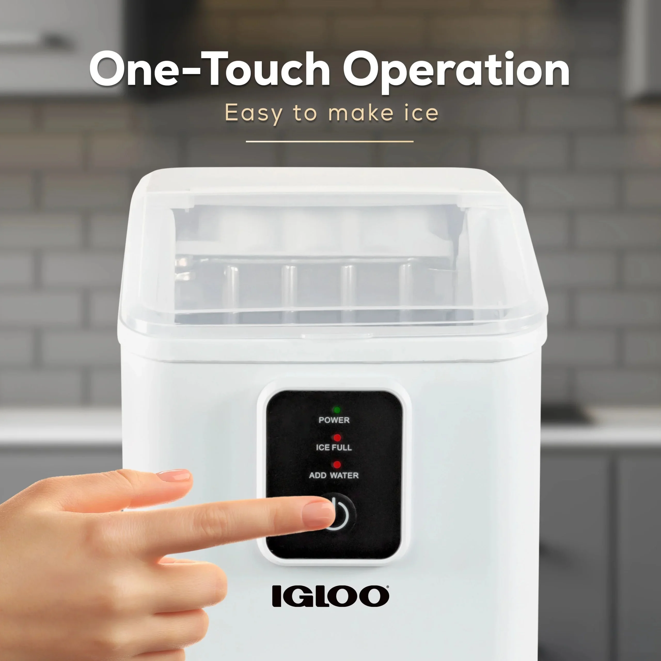 Igloo Self-Cleaning Countertop Ice Maker, 26 lbs. Per Day, 8 Pieces Every 7-8 Minutes, Aqua - Image 14