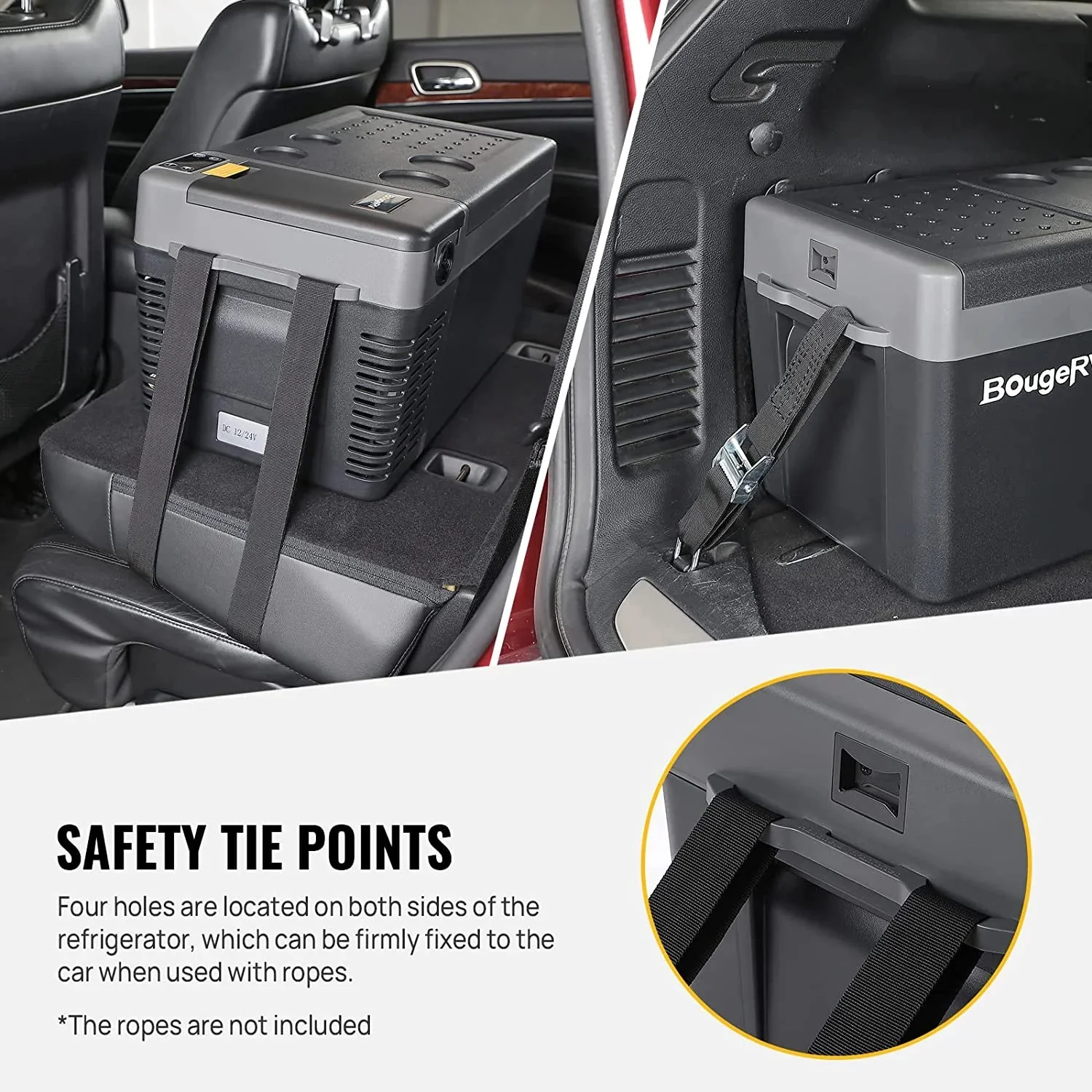 BougeRV Portable Car Refrigerator 21 Qt, 12 Volt, Black - CRPRO - Image 4