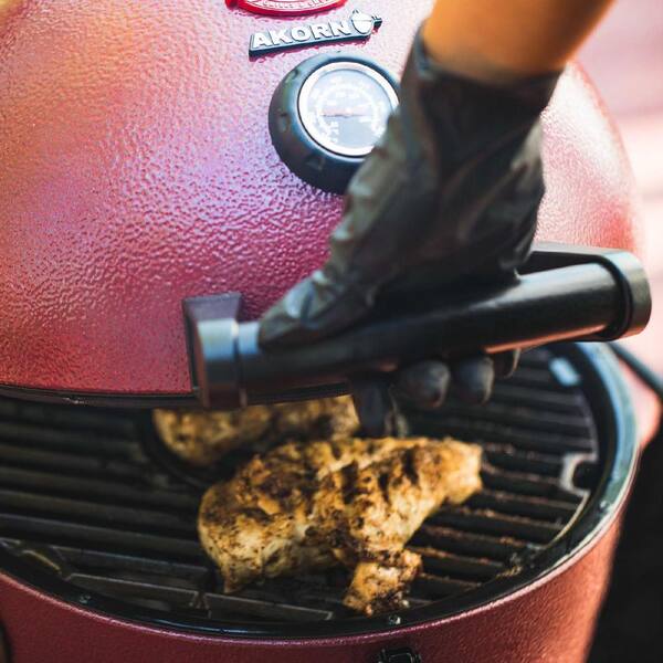 Akorn Jr. 14 In. Portable Kamado Charcoal Grill in Red - Image 12