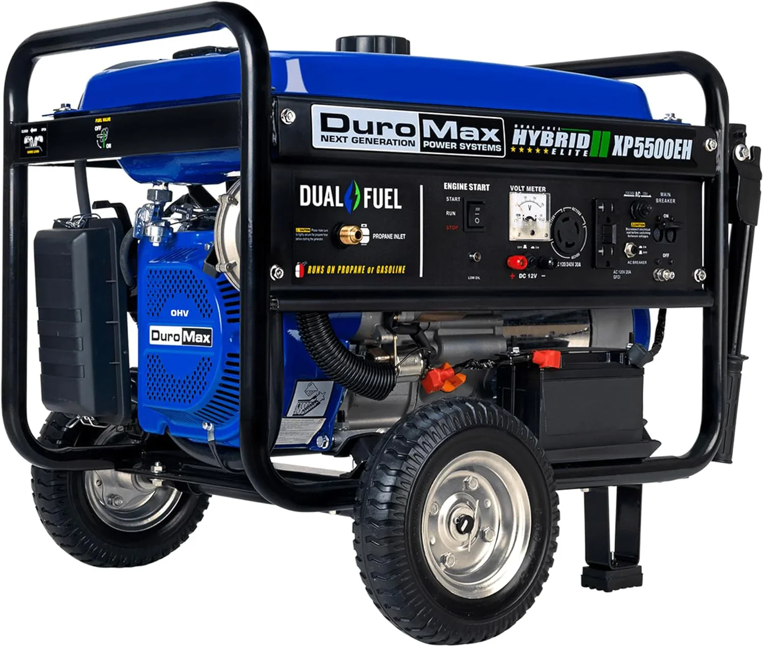 DuroMax XP13000EH 13,000-Watt Dual Fuel Portable Generator Gas & Propane Electric Start - Image 2
