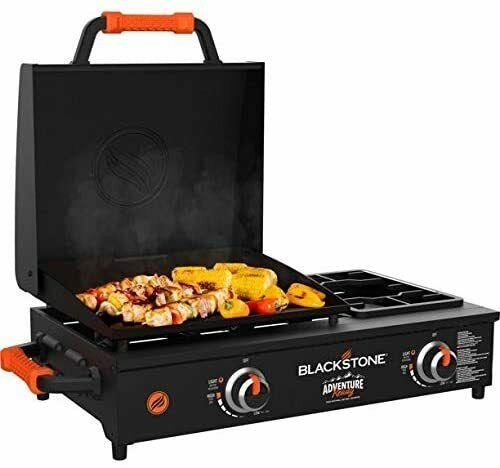 17 inch tabletop griddle with range top black - Image 2