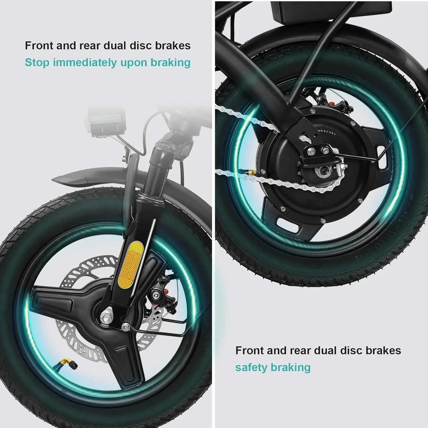 Electric Bike for Adults Teens Folding E-Bike Commuter City Foldable ebike Motor 48V 24MPH - Image 7