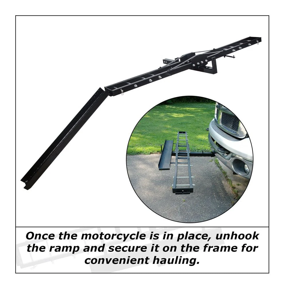 KOJEM 500 Lbs Heavy Duty Motorcycle Dirt Bike Scooter Carrier Hitch Rack - Image 9