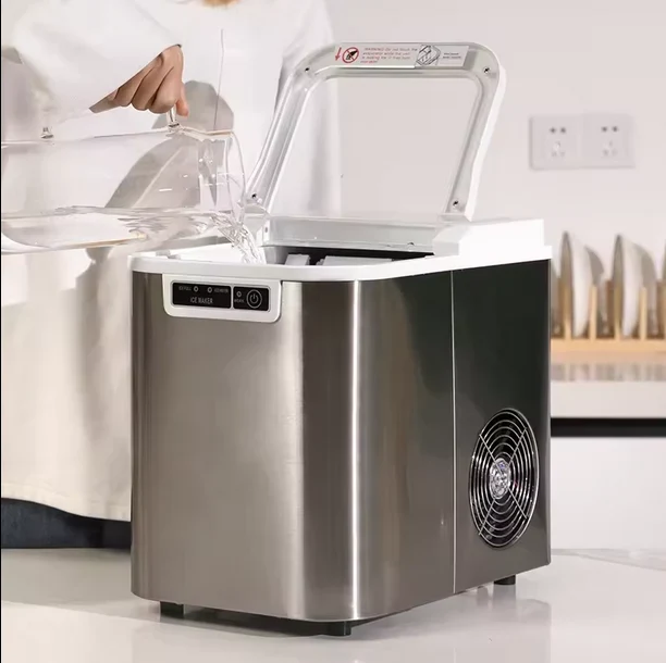 CJC Countertop Ice Maker With Carry Handle, Basket, Scoop, 110V - Image 8