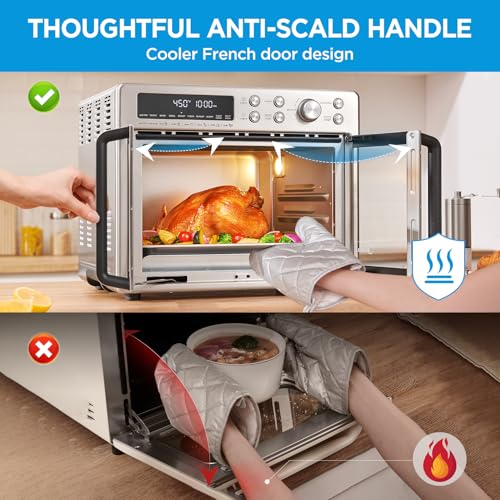 Midea Flexify French Door Air Fryer Toaster Oven Combo, 26.4 QT, 10-in-1, Stainless Steel - Image 2