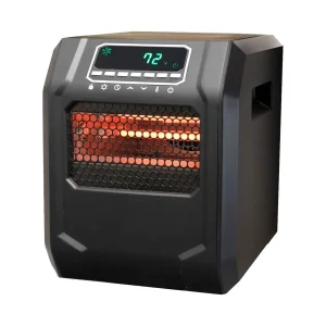 Lifesmart Infrared Quartz Space Heater, 4 Element 1500W, Black