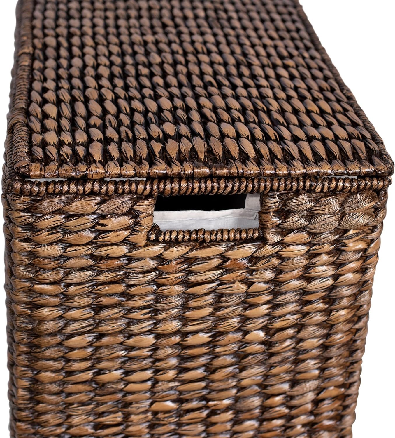 Sofia + Sam Oversized Divided Seagrass Hamper With 2 Canvas Liners, 28 x 14 x 27 Inches - 4602 - Image 14