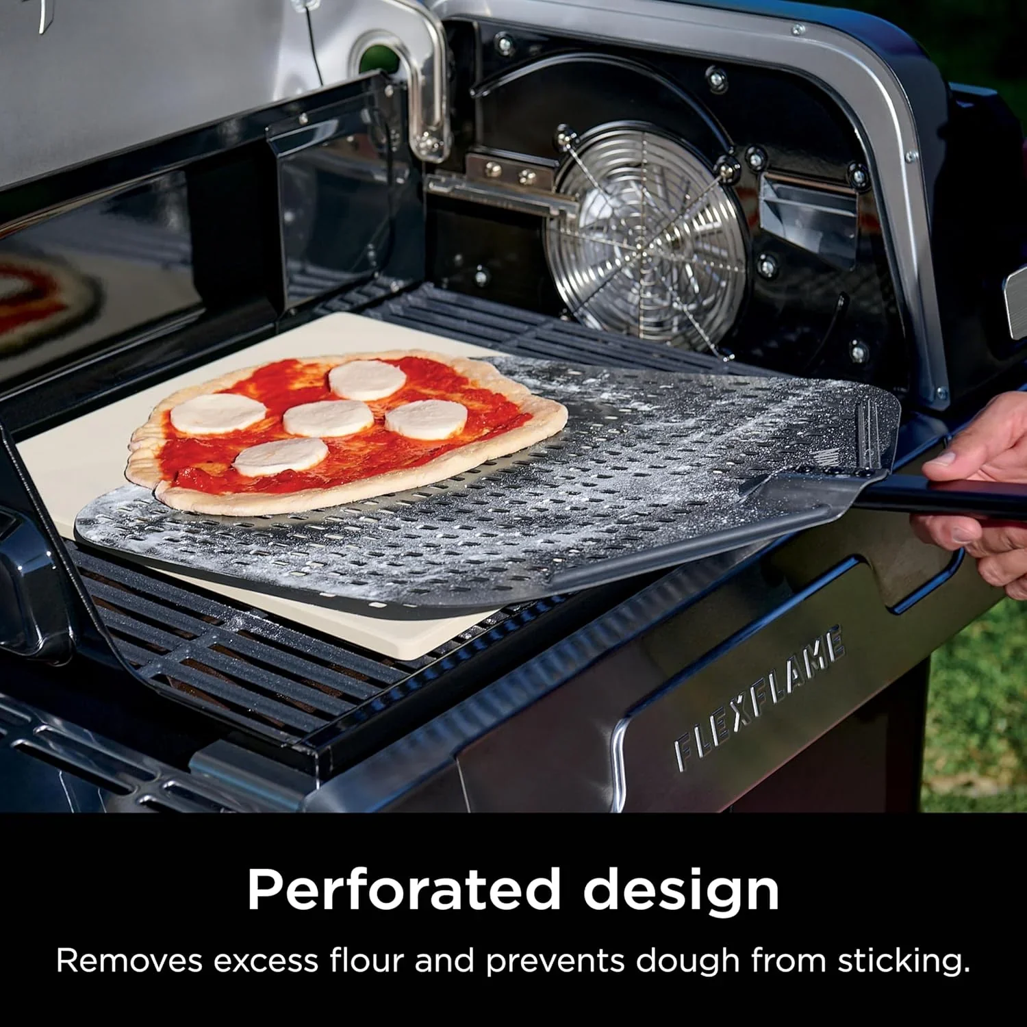 Ninja FlexFlame, Grill and Smoker, Electric and Propane Grill, Roaster, BBQ Grill, 5-in-1 Cooking System, 3 Burner, Digital Control, Outdoor Cooking, Griddle, Pizza Maker, Stainless Steel, PG301 - Image 4