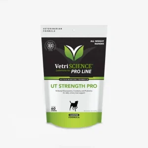 VetriScience UT Strength Pro Dog Urinary Tract Supplement - D-Mannose, NAG & Probiotics