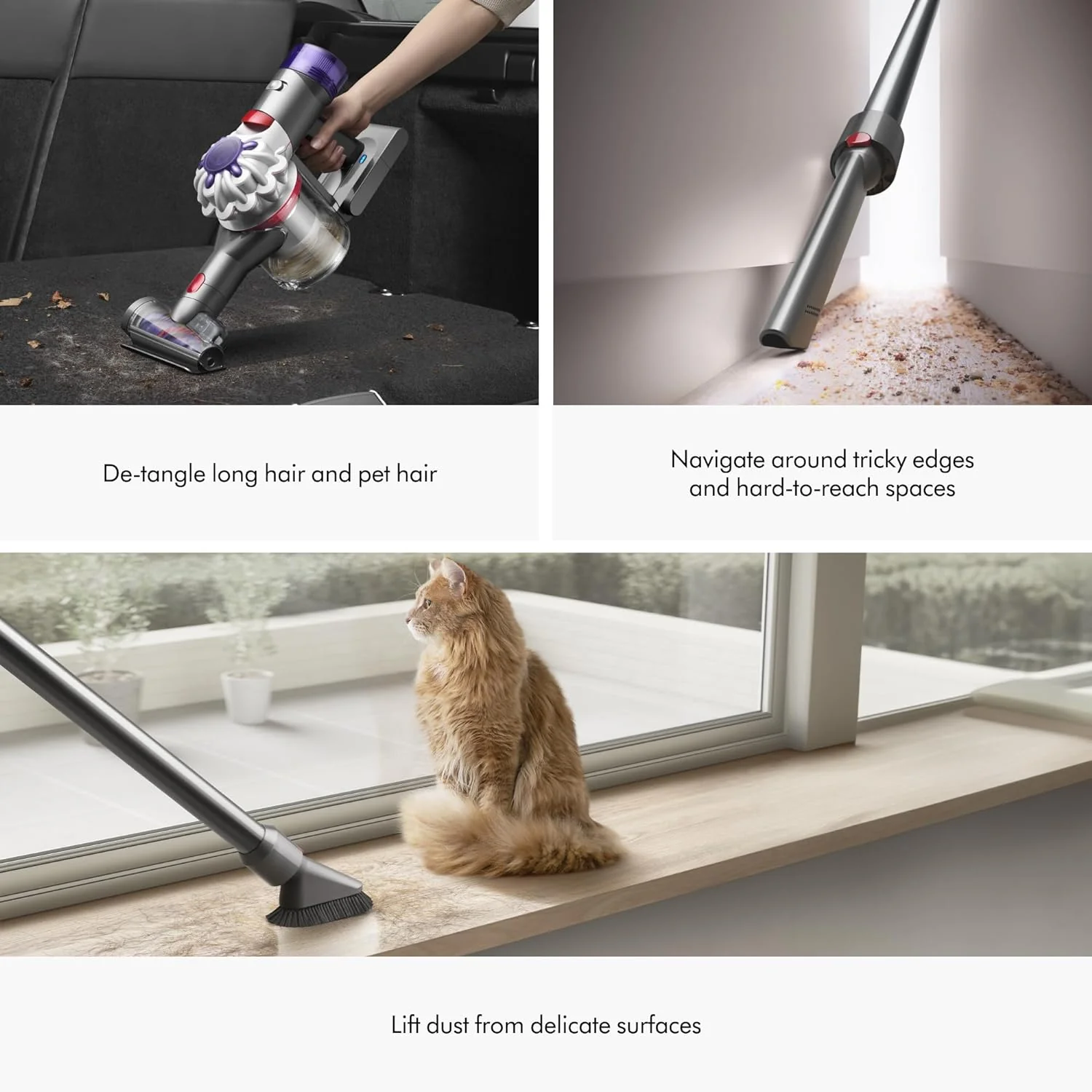 Dyson Cordless Stick Vacuum Cleaner, 0.14 Gallons, Silver/Nickel - V8 SV25 - Image 25