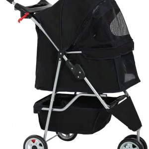 Bestpet Pet Stroller, 3 Wheels Travel Folding Carrier - T13
