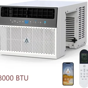 Window Air Conditioner 8000 BTU Up To 370 Sq. Ft. With Remote And App Control