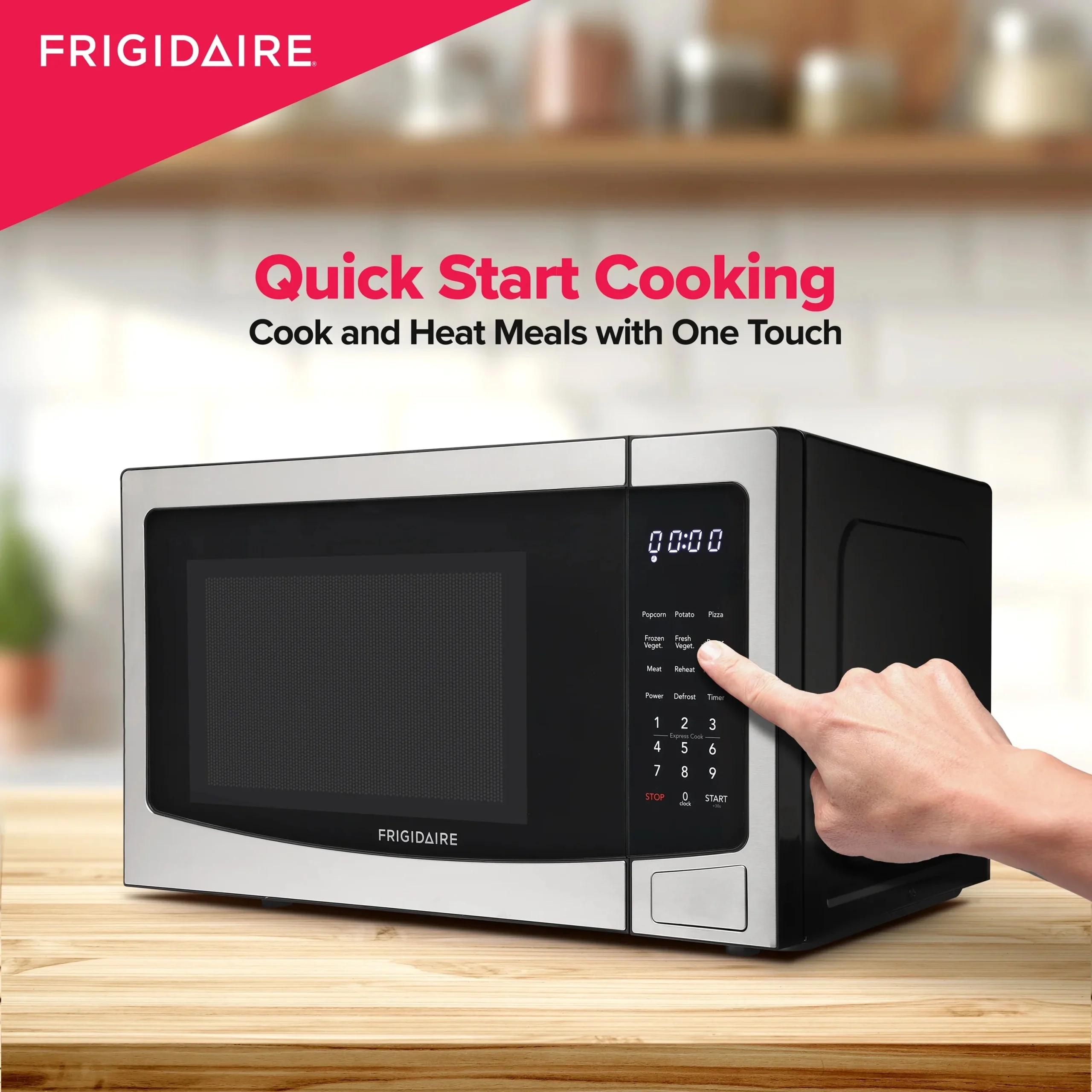 Frigidaire Countertop Microwave Oven, 1.1 Cu. Ft., Stainless Steel - EMW1120 - Image 6