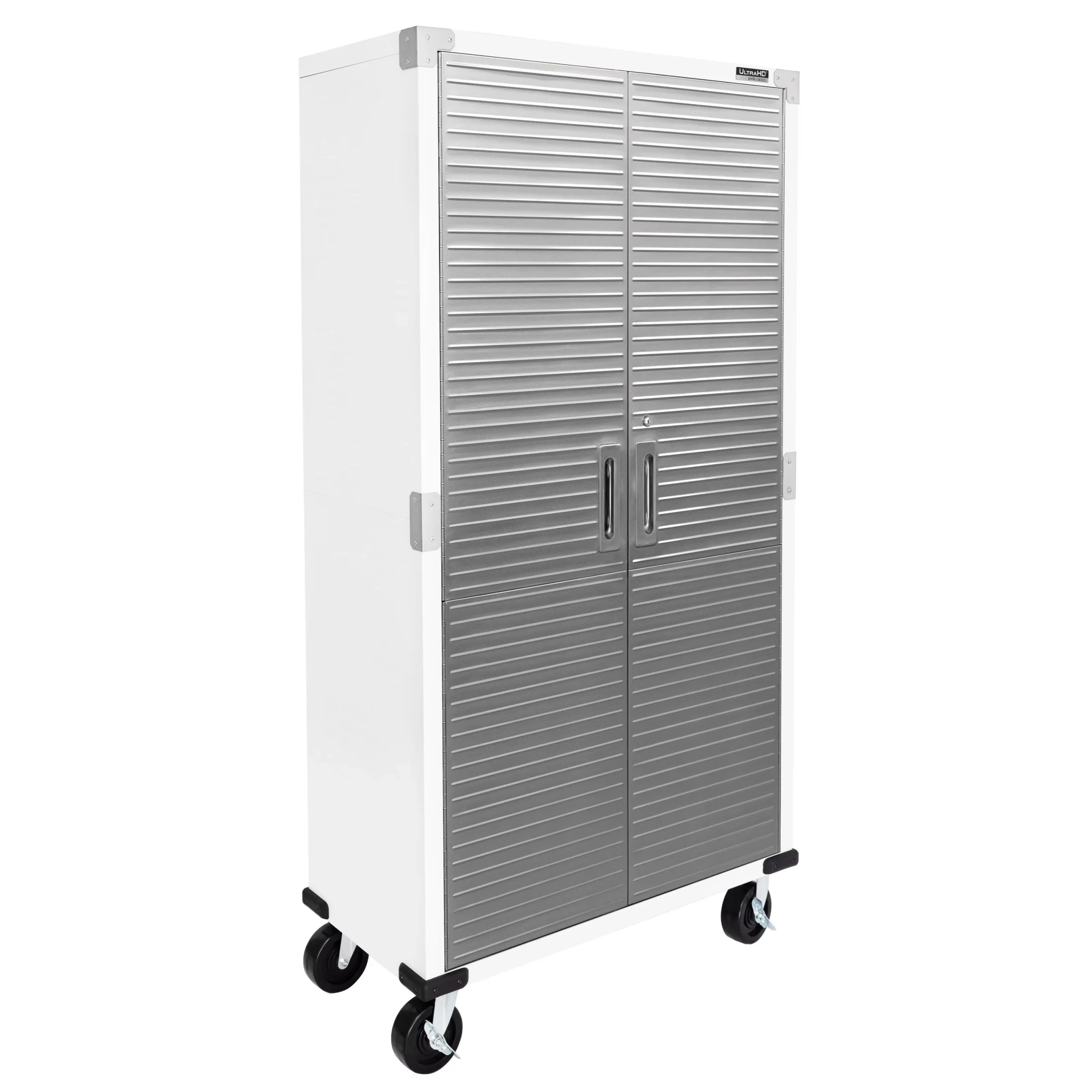 Seville Classics UltraHD Rolling Storage Cabinet, Granite, 36in W x 18in D x 72in H - Image 3