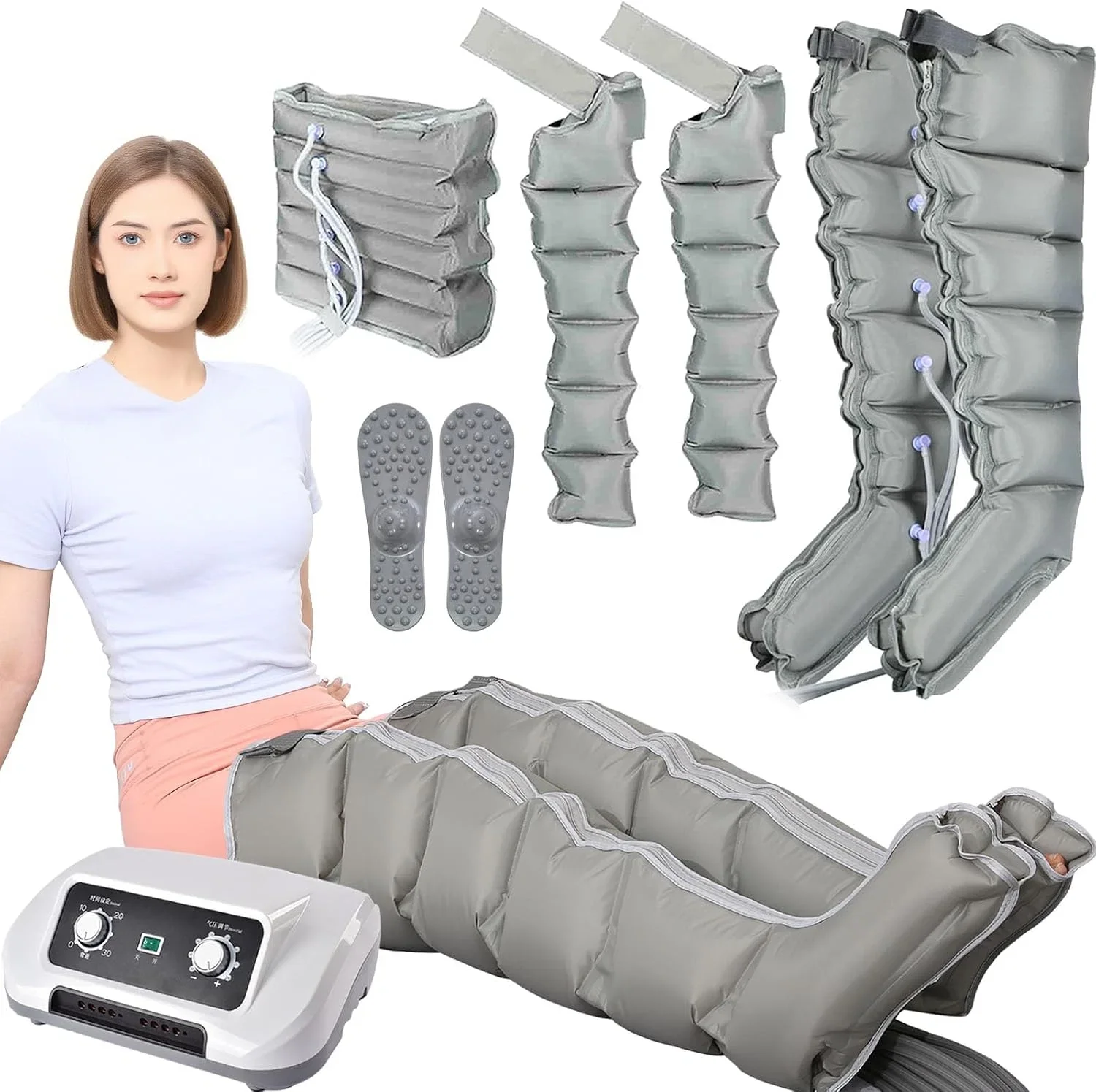 Generic 6-Chamber Compression Massage Boots For Legs, Abdomen And Arms - 1 - Image 7