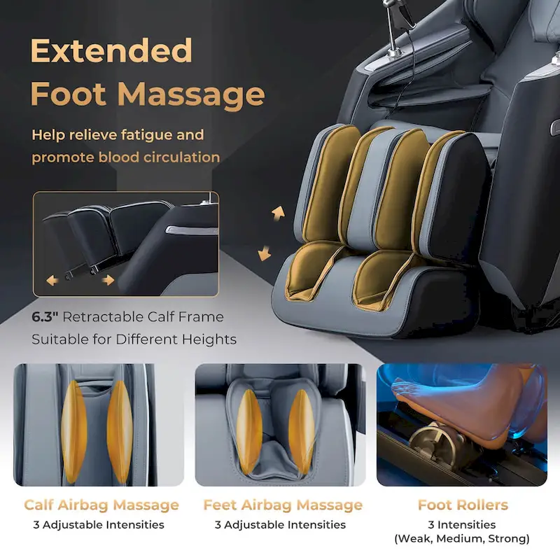 Costway Zero Gravity SL Track Full Body Massage Chair With Waist Heating - Image 6