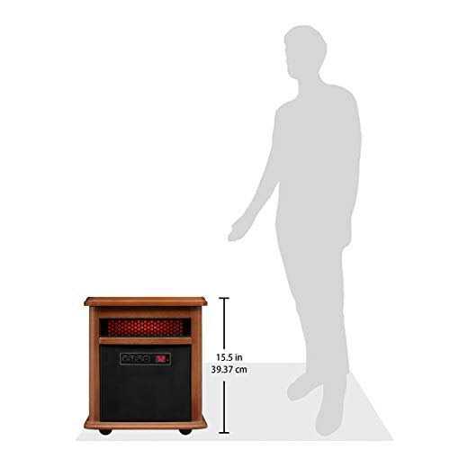 Duraflame Portable Electric Infrared Quartz Heater, 1,000 sq ft, 5,200 BTUs - Image 3