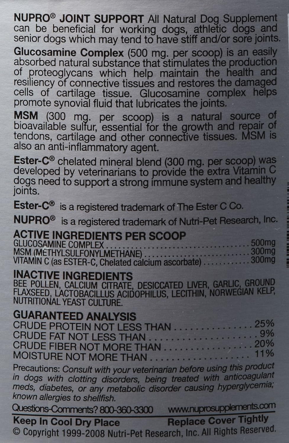 Nupro Joint Support For Dogs - 20 lbs - Image 2
