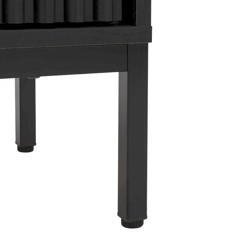 SAFAVIEH Deandra 4-Door Media Stand for Entertainment - Accommodates Up to 65-Inch Flat Screen TV - Dimensions: 60.8" W x 17.7" D x 24.6" H - Image 45