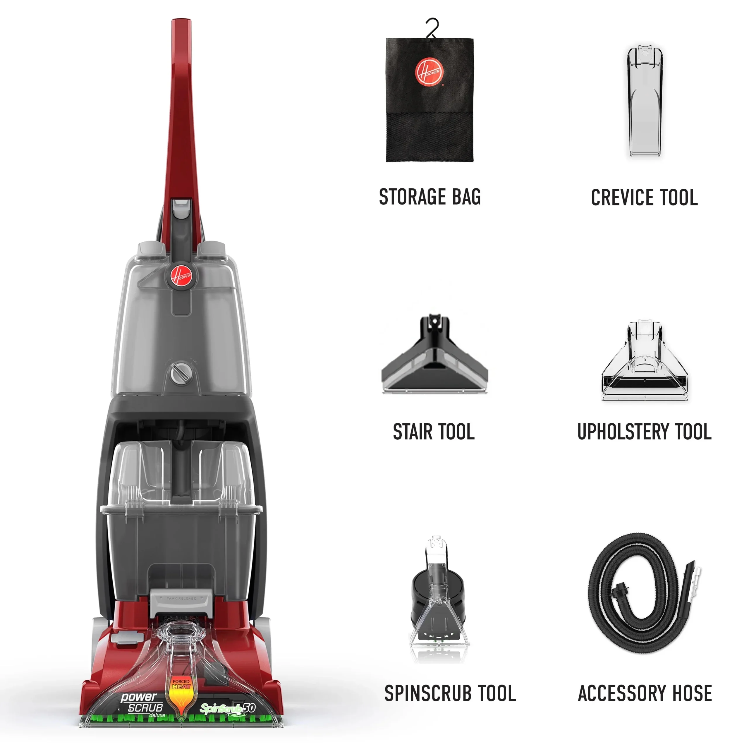 Hoover PowerScrub Deluxe Upright Carpet Cleaner Machine - FH50150V - Image 2