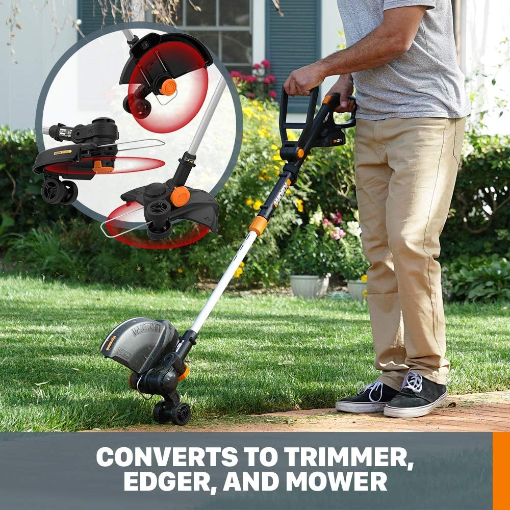 20V GT Revolution 12" 4.0Ah Cordless String Trimmer & Turbine Leaf Blower Power Share Combo Kit - WG930.3 (Batteries & Charger Included) - Image 10