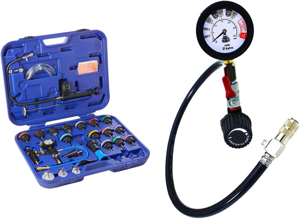 Pneumatic Tool 78585 Universal Radiator Pressure Tester & Vacuum Type Cooling System Kit - Image 13