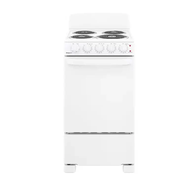 Hotpoint 20-Inch 4-Burner Freestanding Electric Range - White