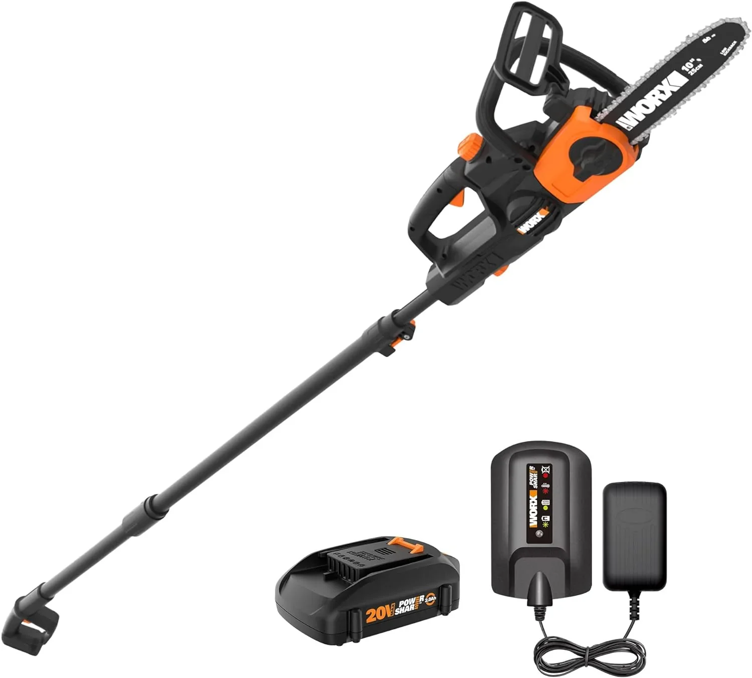 20V GT Revolution 12" 4.0Ah Cordless String Trimmer & Turbine Leaf Blower Power Share Combo Kit - WG930.3 (Batteries & Charger Included) - Image 11