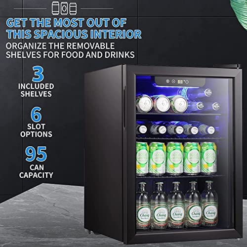 Antarctic Star 2.6 Cu.Ft 95 Can Beverage Refrigerator - Image 7