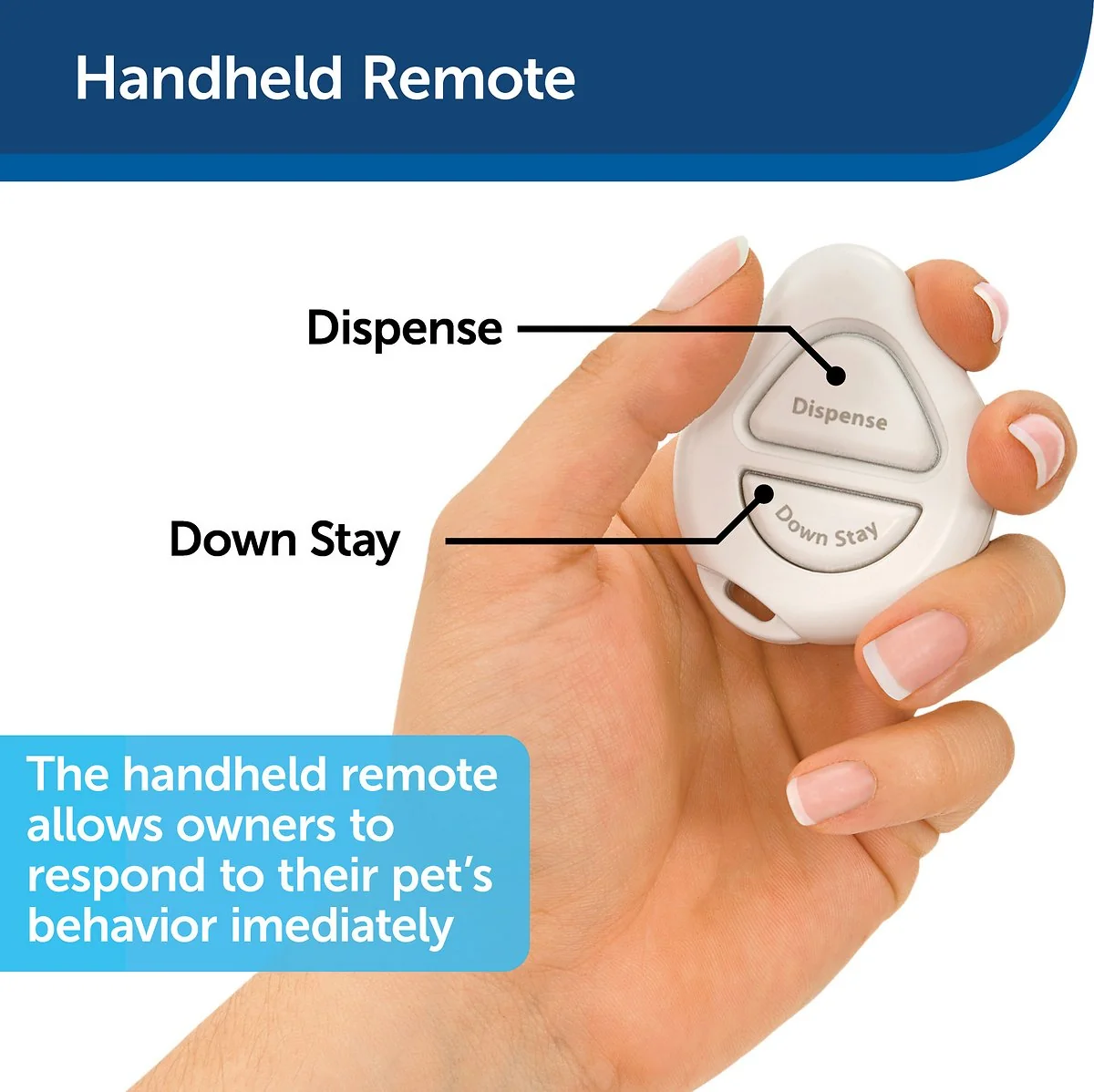 PetSafe Treat & Train Remote Treat Dispensing Dog Training System With Remote And Target Wand - Image 3