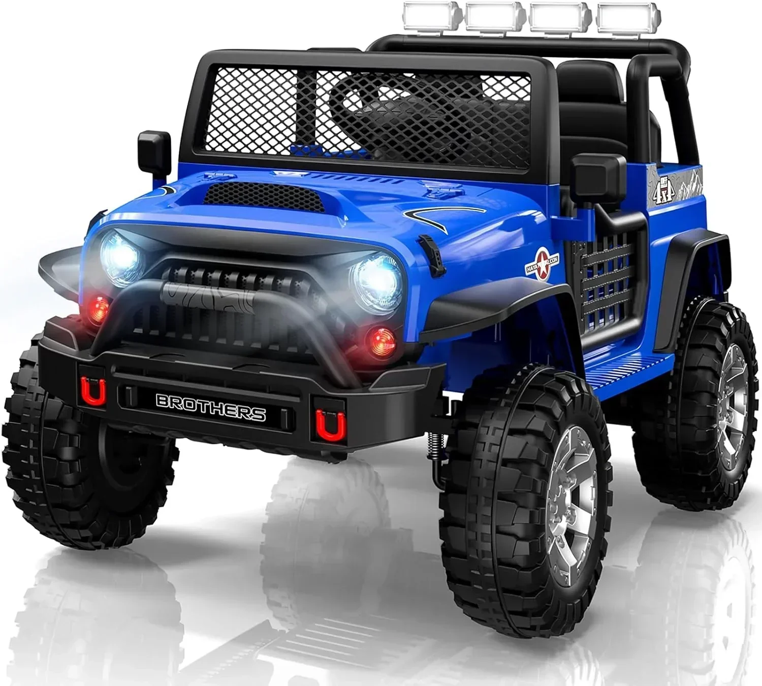 L8 Ride On Car 2 Seater 12V Kids Electric Car Remote Control 4-Wheel Suspension Bluetooth Speaker - Image 4