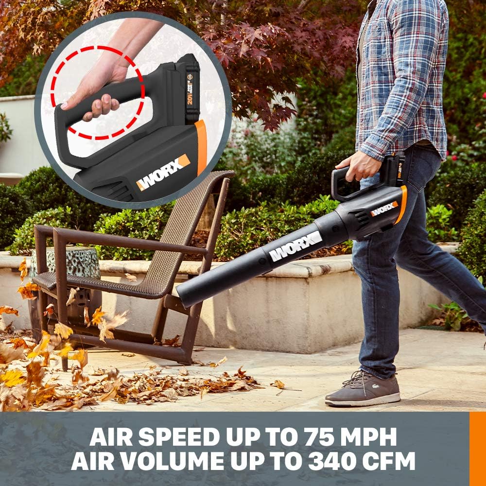 20V GT Revolution 12" 4.0Ah Cordless String Trimmer & Turbine Leaf Blower Power Share Combo Kit - WG930.3 (Batteries & Charger Included) - Image 4