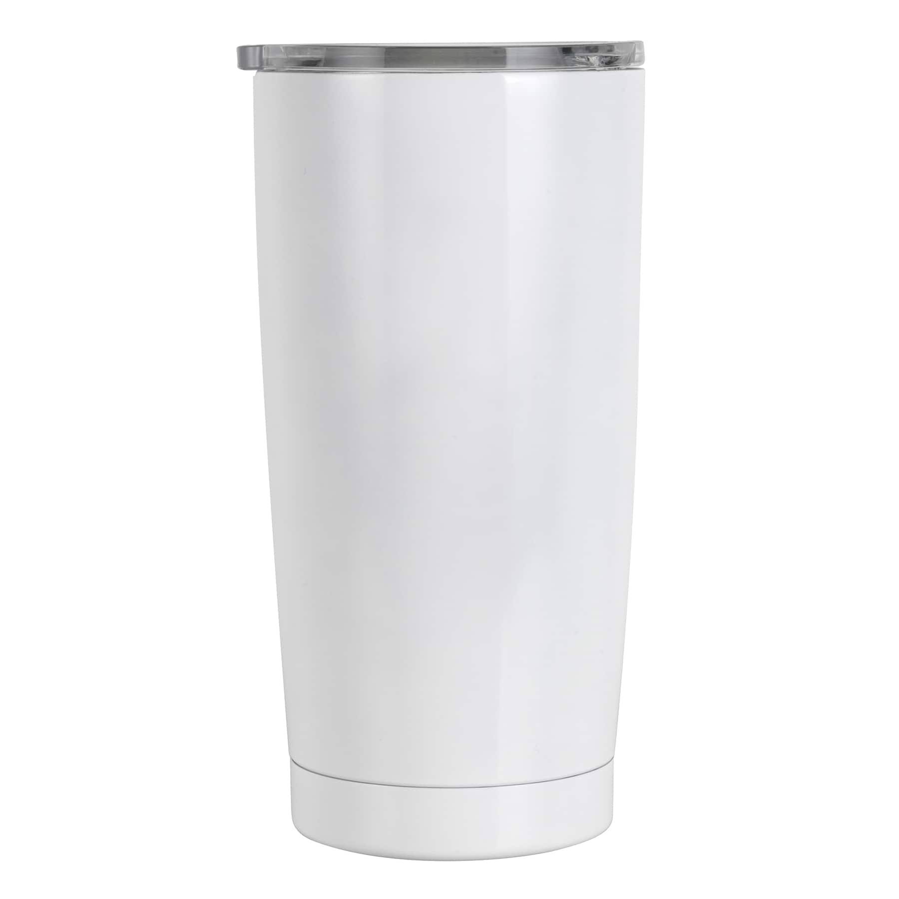 18.5oz. White Stainless Steel Tumbler by Celebrate It