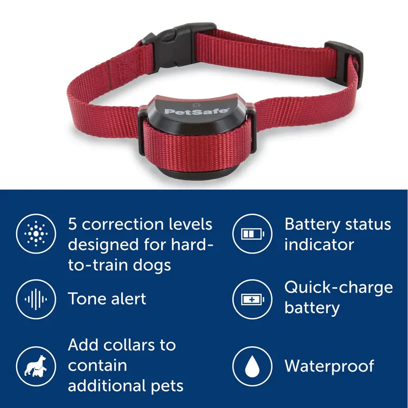 PetSafe Stay & Play Wireless Pet Fence For Stubborn Dogs - Adjustable, Portable, Rechargeable Collar, 3/4 Acre - Image 4