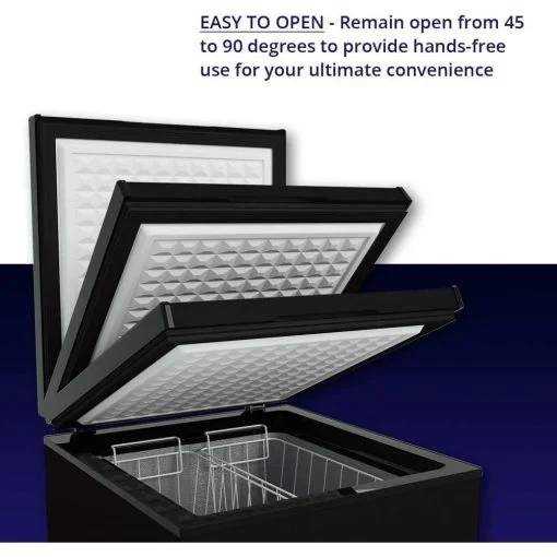 Northair Chest Freezer, 3.5 Cu Ft, 2 Removable Baskets, Black - Image 5