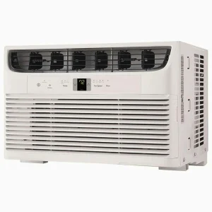 8,000 BTU Window Air Conditioner With WiFi And Remote, Multi-Speed, Eco Mode, White