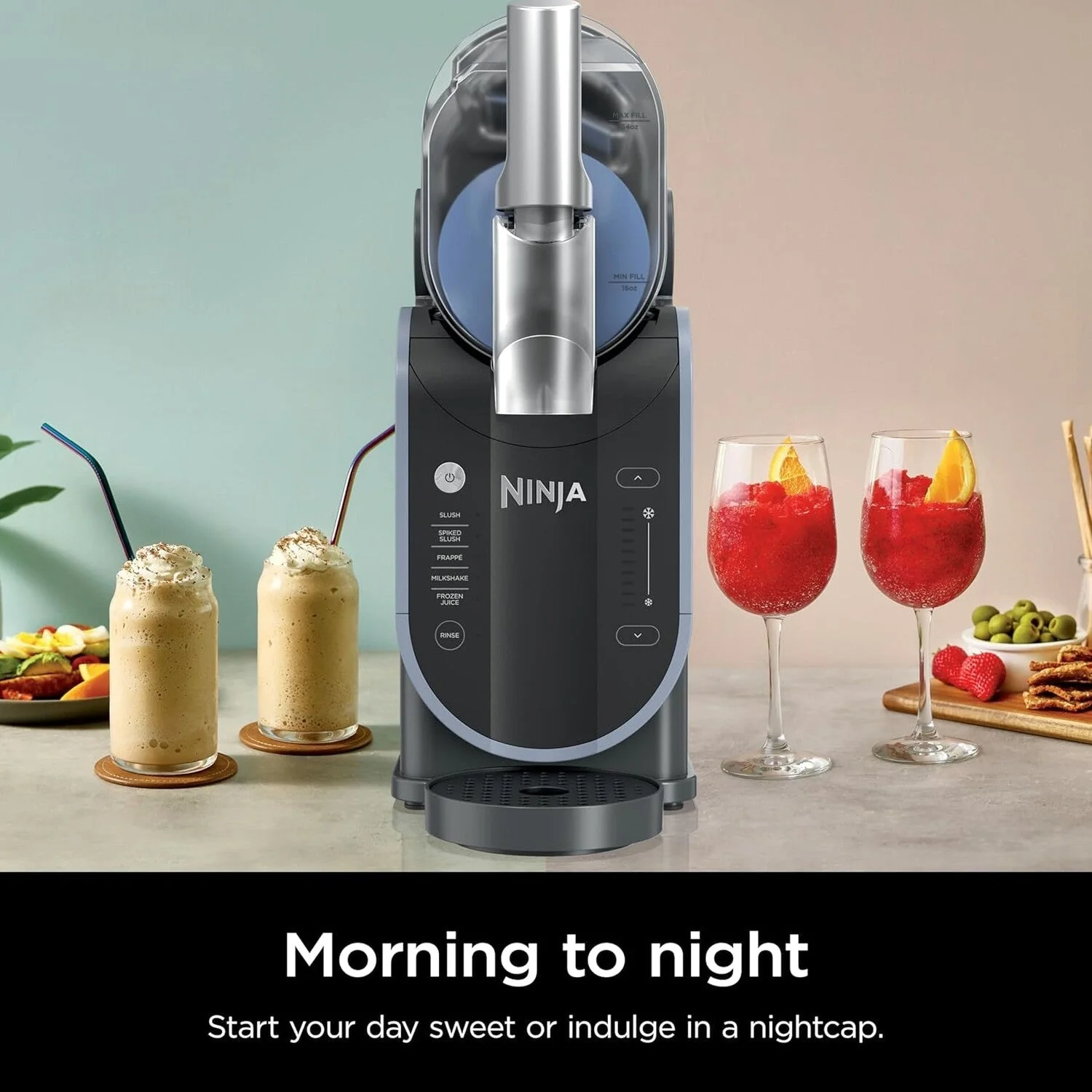 SLUSHi 88 Oz. Frozen Drink And Slushie Machine, Black - FS301 - Image 10