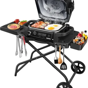 Collapsible Grill Stand for Ninja Woodfire Grill, Traeger, Pit Boss, and 22" Blackstone Griddle