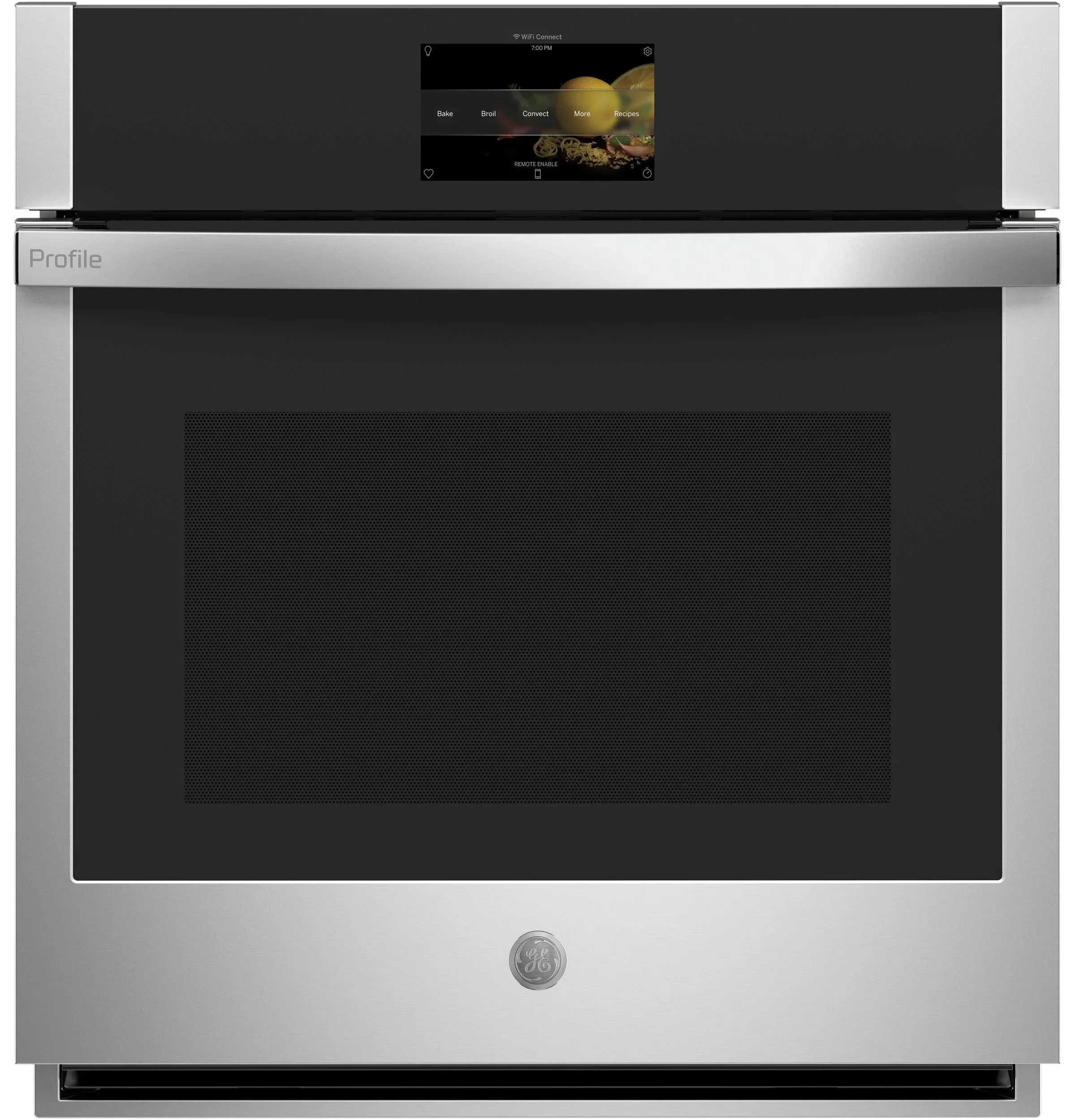 GE APPLIANCES Single Wall Electric Oven, Black Stainless Steel - PKS7000SNSS