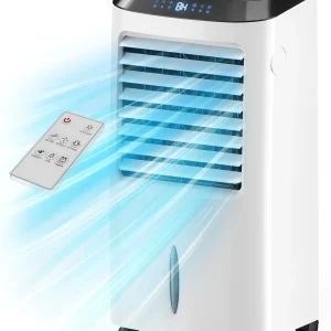 PARIS RH NE 4-in-1 Portable Evaporative Air Cooler, 2.6Gal, Remote Control