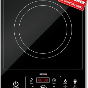 RapidTherm Portable Induction Cooktop Hot Plate, 1800W, 8 Temperature Levels