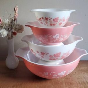 2025 ParkwoodTreasures Vintage Pyrex Pink Gooseberry Cinderella Mixing Bowls