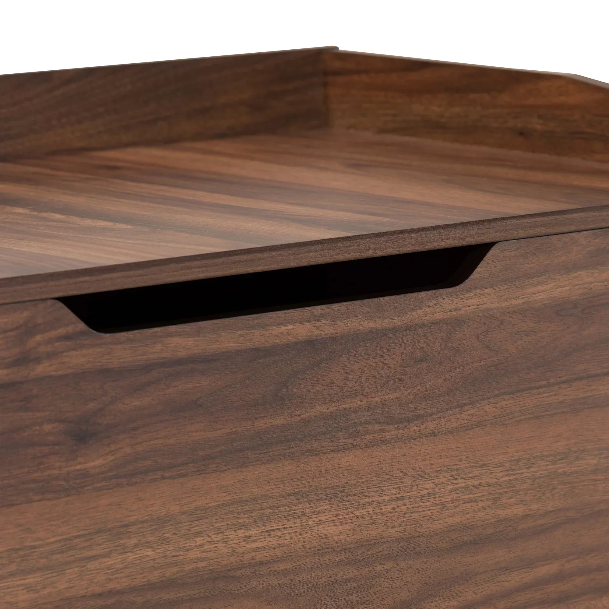 Baxton Studio Cat Litter Box Cover House, Walnut Brown, 35.40 x 18.90 x 20.10 in - Mariam - Image 5
