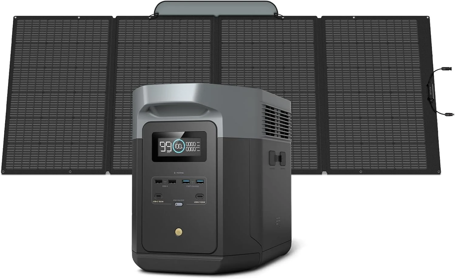 2400W Portable Power Station with Solar Generator Function - Image 34